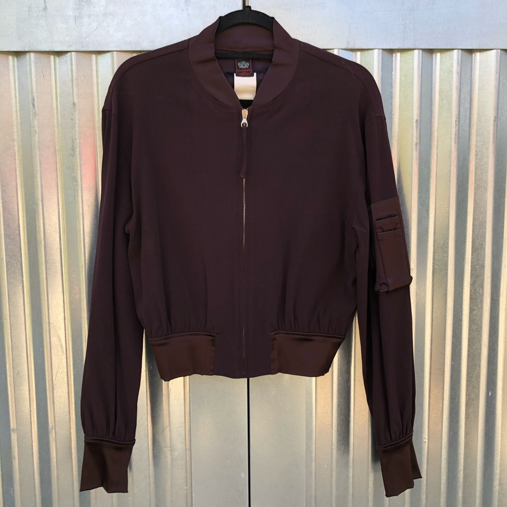 Jean Paul Gaultier 1996 maroon bomber